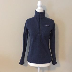 Patagonia quarter zip better sweater navy xs
